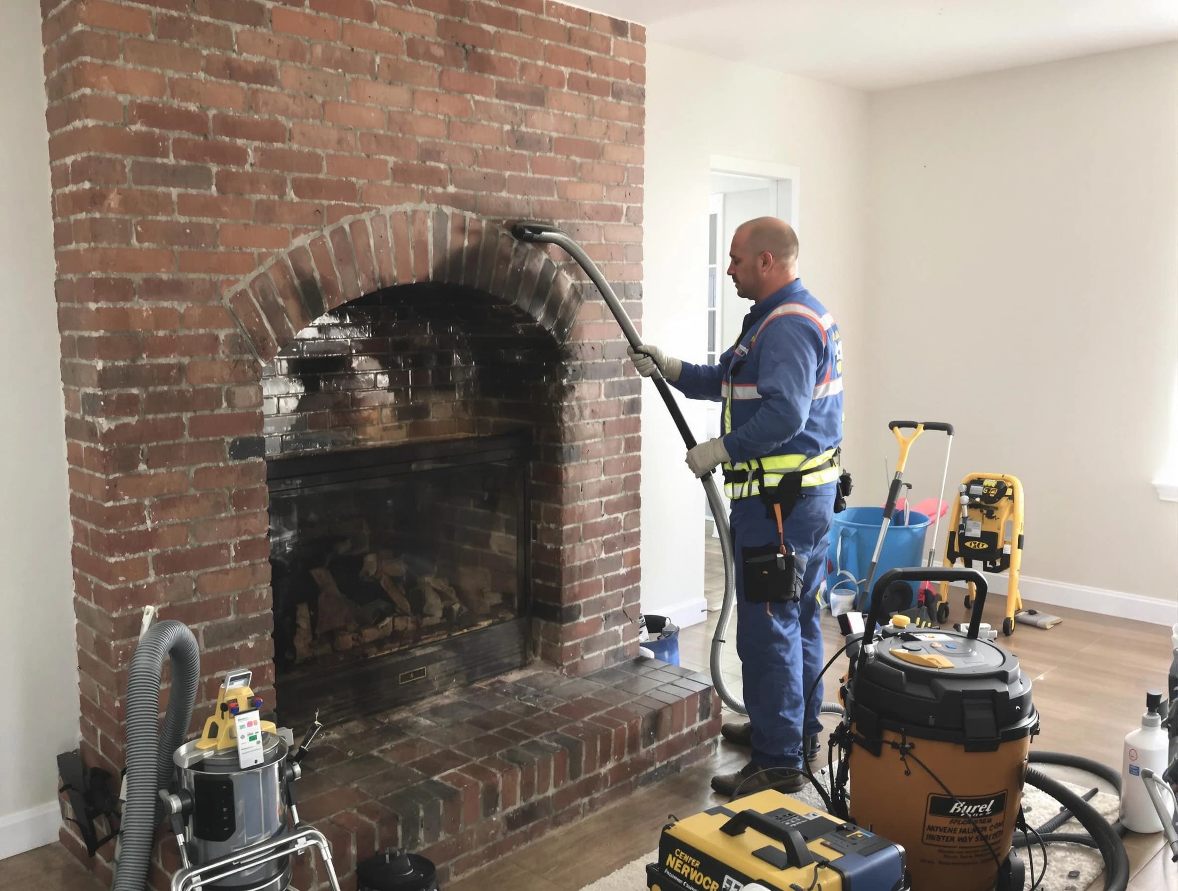 Nolensville Chimney Sweep expert performing detailed chimney sweep in Nolensville, TN