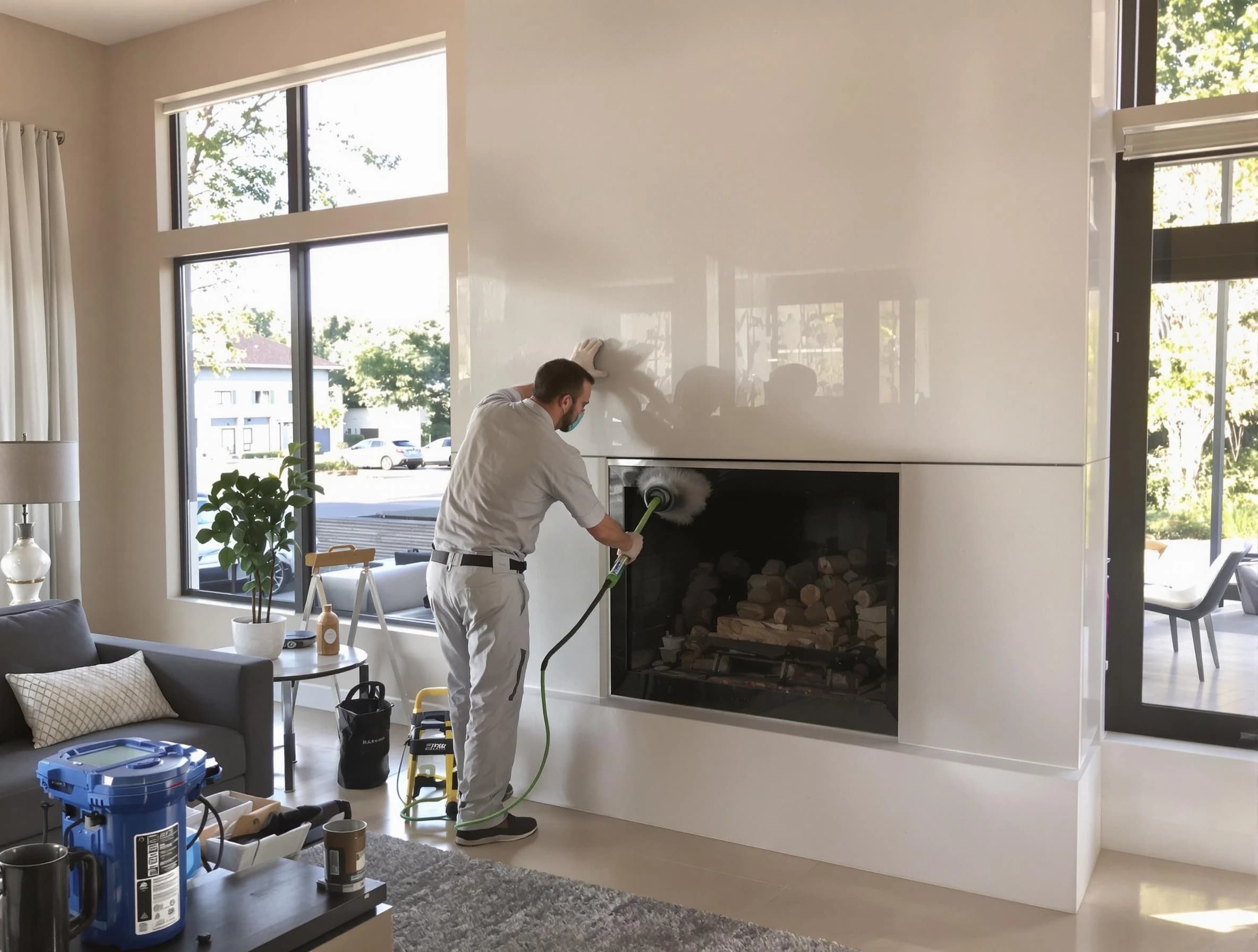 Nolensville Chimney Sweep performing thorough soot removal in Nolensville, TN