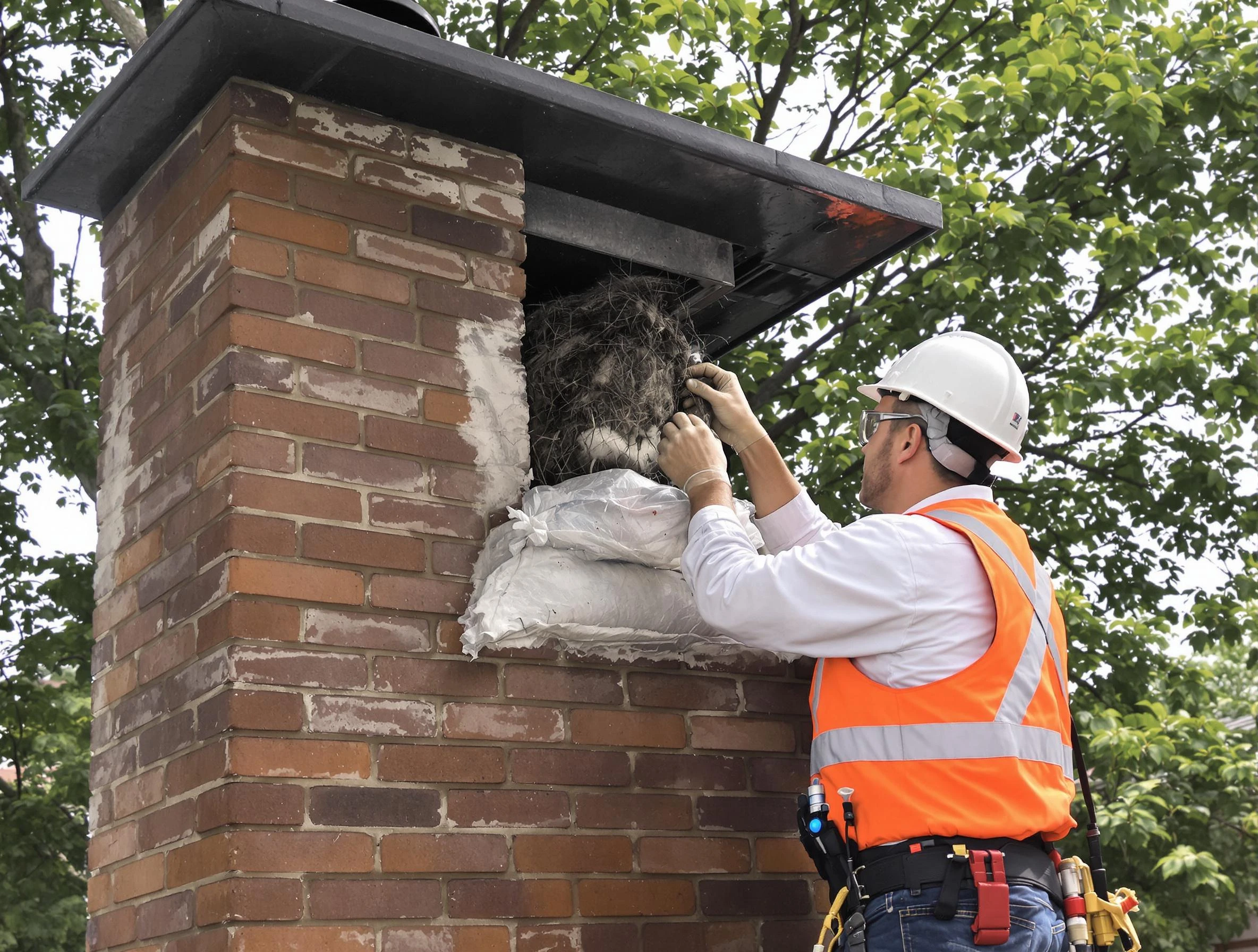 Humane removal of debris and animals by Nolensville Chimney Sweep in Nolensville, TN